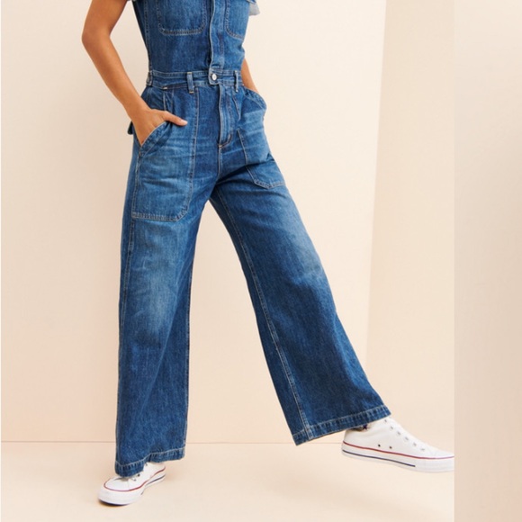 Citizens of Humanity • miki denim coveralls (belted denim jumpsuit) - Picture 4 of 8